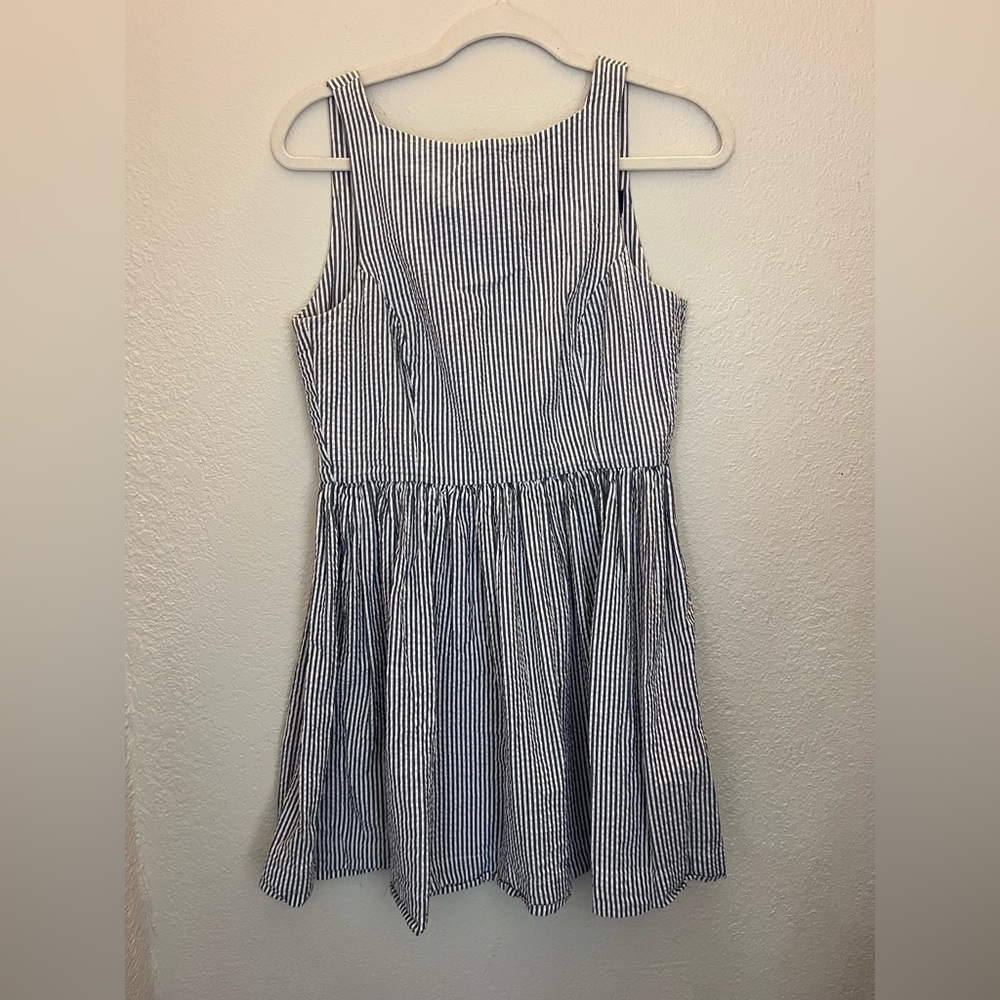 American Apparel Blue and White Striped Dress